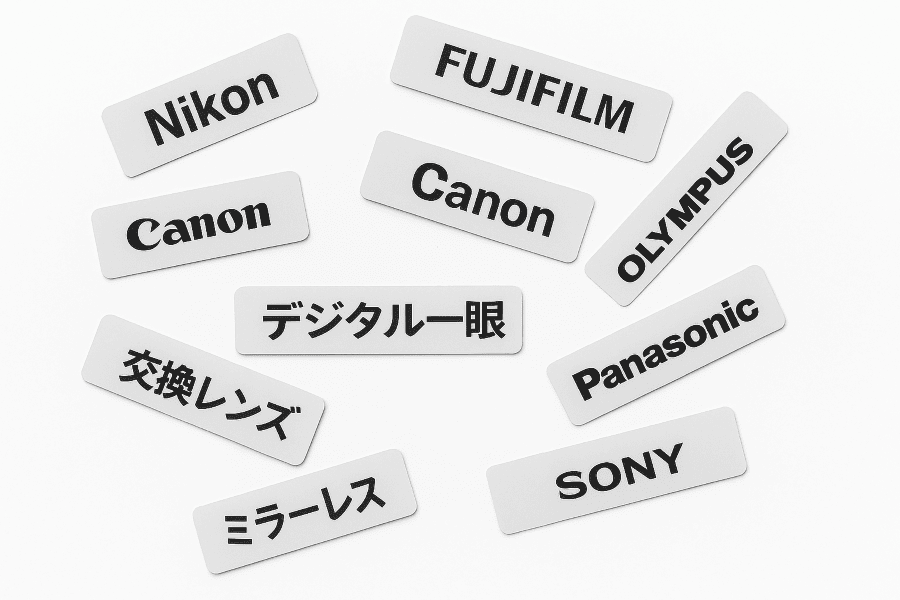 お持ちのカメラのメーカー名や種類をクリック
